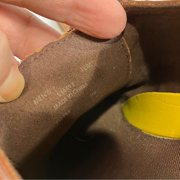 Cole Haan zero grand cognac leather wingtip shoes size 12 - Picture 6 of 7